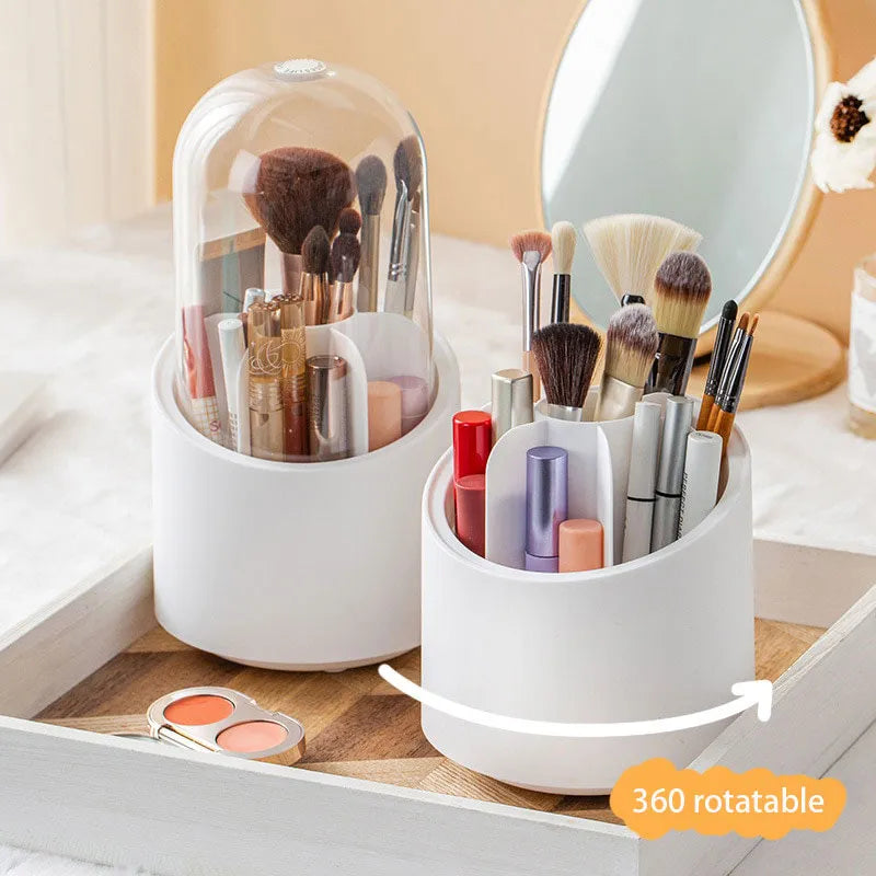 360° Rotating Makeup Brush Organizer – Exacto